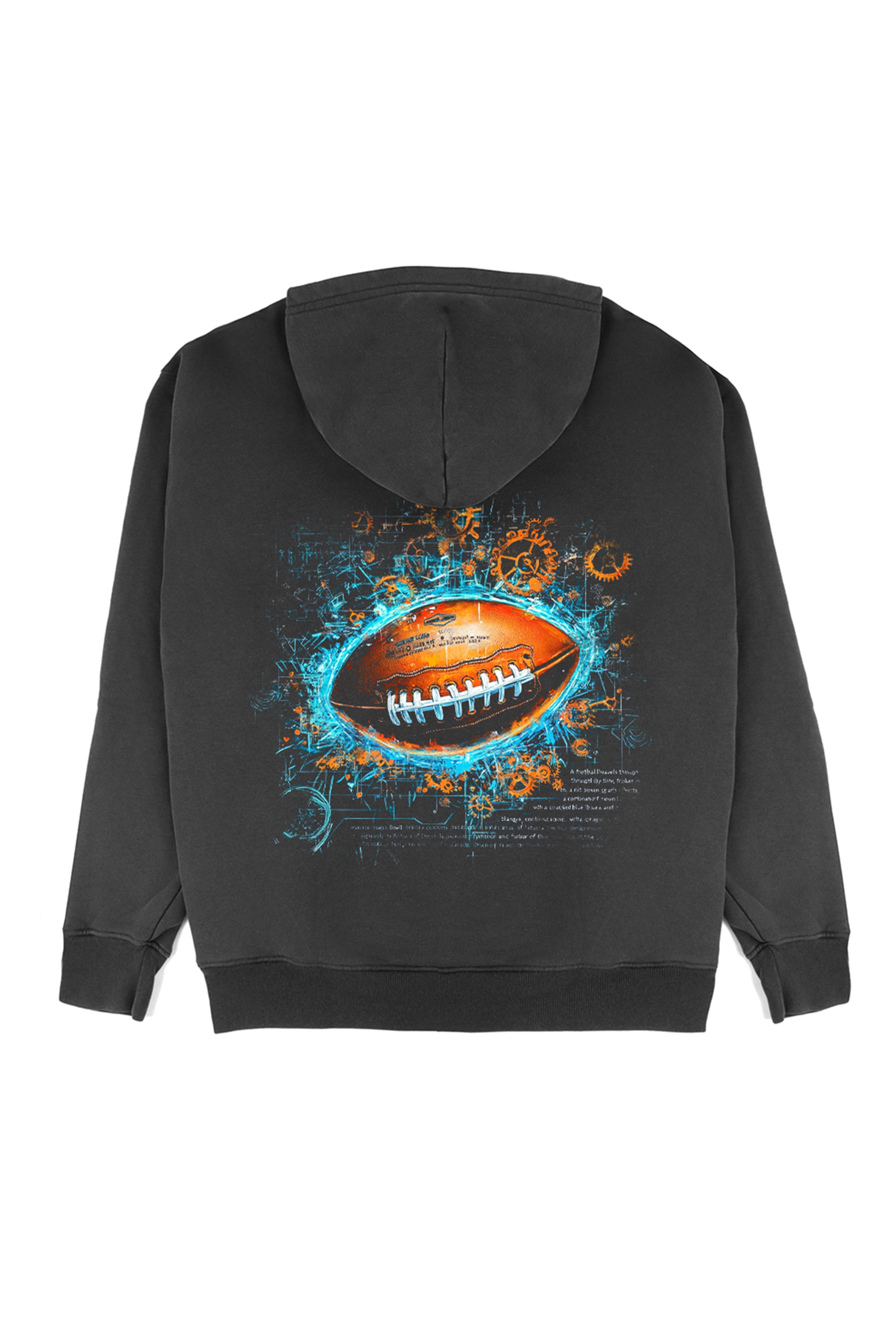 Men's Cotton Printed Long-sleeved Hoodie