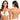 3370 Women's Plunge Bra with Clear Straps and Back Deep V Low Cut Padded Push Up Backless Bras