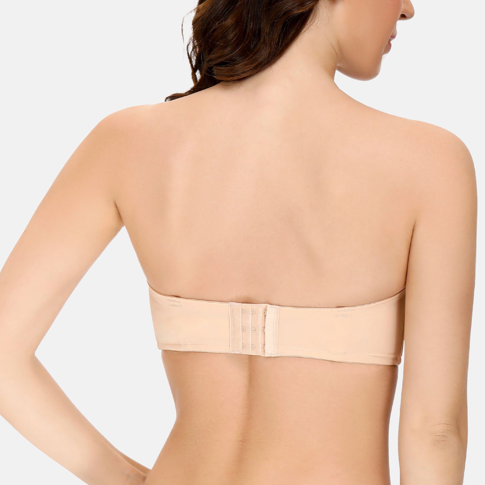 6880 Women's Strapless Bandeau Bra with Clear Straps Multiway Removabl –  Vgplay